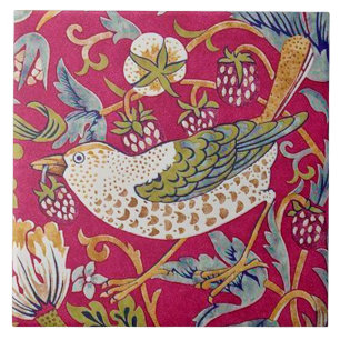 Strawberry Thief, William Morris Ceramic Tile