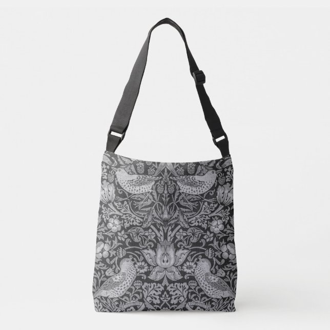 Strawberry Thief William Morris Crossbody Bag (Front)