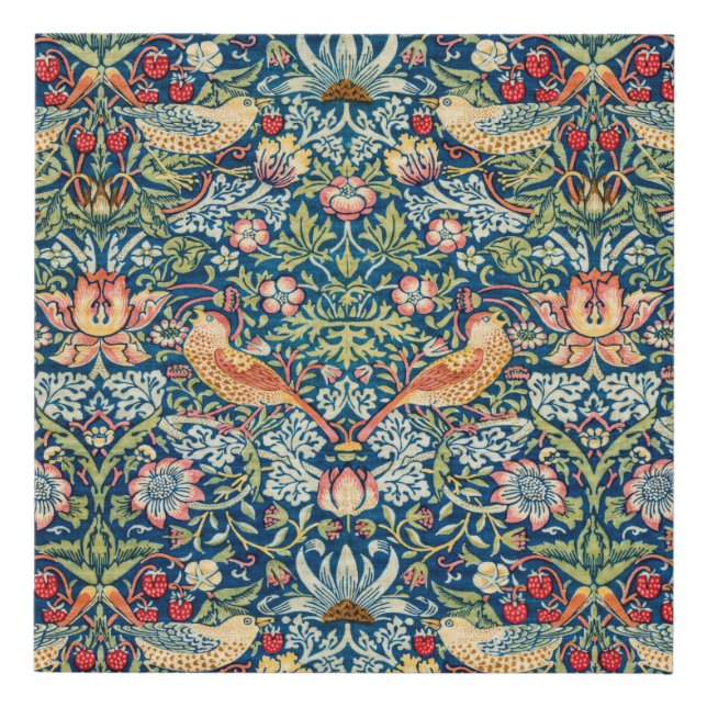 Strawberry Thief, William Morris Faux Canvas Print (Front)