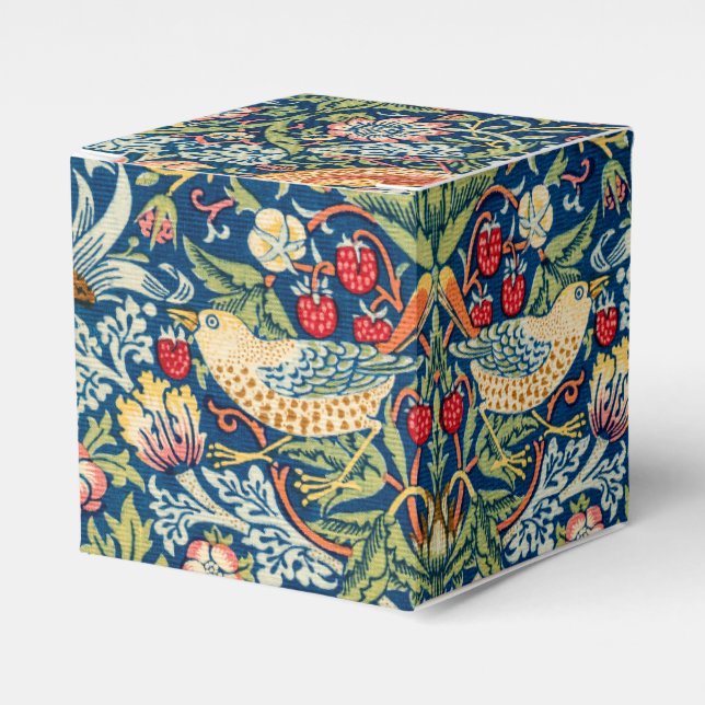 Strawberry Thief, William Morris Favor Boxes (Front Side)