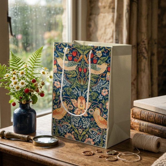 Strawberry Thief William Morris Gift Bag  (Creator Uploaded)
