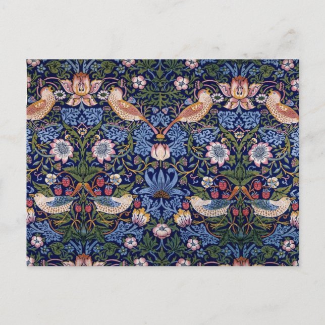  Strawberry Thief ,William Morris  Holiday Postcard (Front)