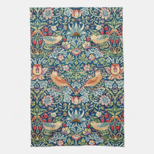 Strawberry Thief William Morris Kitchen Towel