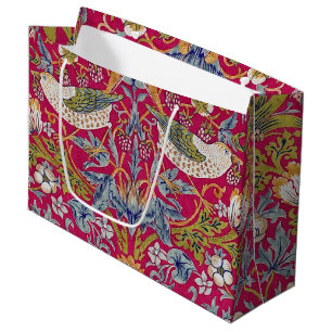 Strawberry Thief, William Morris Large Gift Bag