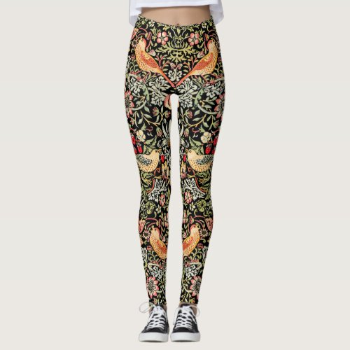 Strawberry Thief WIlliam Morris Leggings