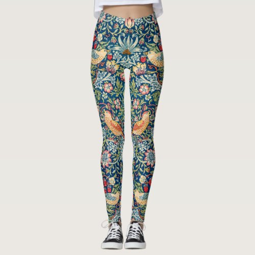 Strawberry Thief William Morris Leggings