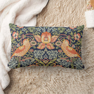 Strawberry Thief William Morris Lumbar Pillow