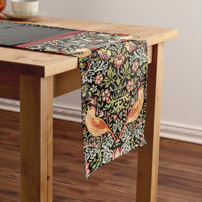 Strawberry Thief William Morris Medium Table Runne Runner (In Situ)