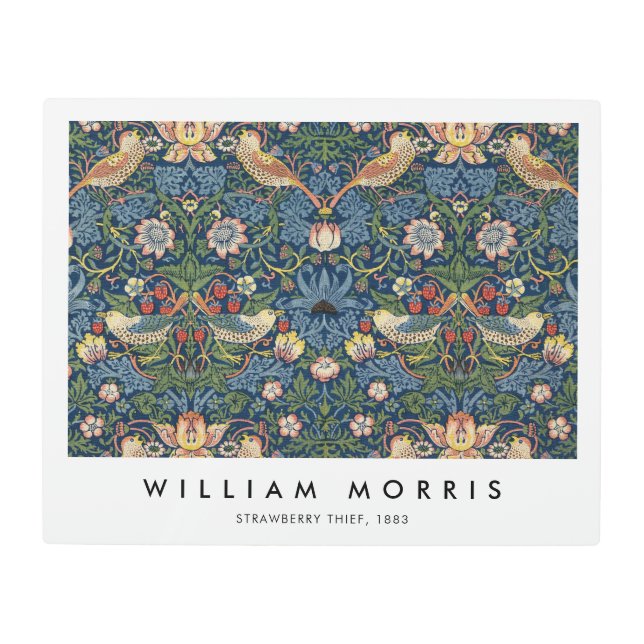 Strawberry Thief William Morris Metal Print (Front)