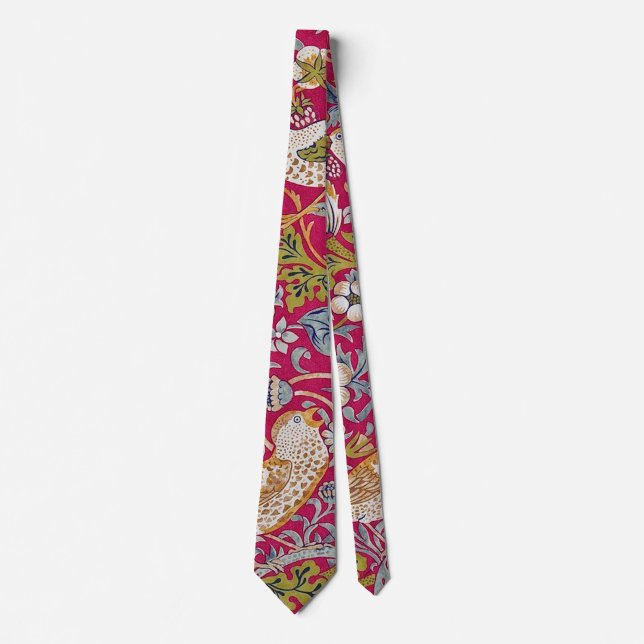 Strawberry Thief, William Morris Neck Tie (Front)