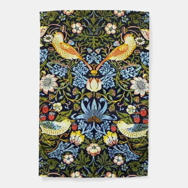 Strawberry Thief, William Morris pattern, Garden Flag (Front)