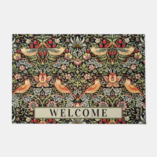 Strawberry Thief William Morris Personalize Doormat