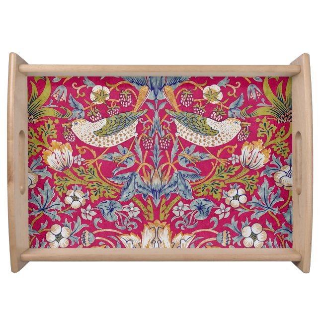 Strawberry Thief, William Morris Serving Tray (Front)