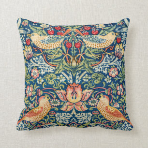 Strawberry Thief, William Morris Throw Pillow