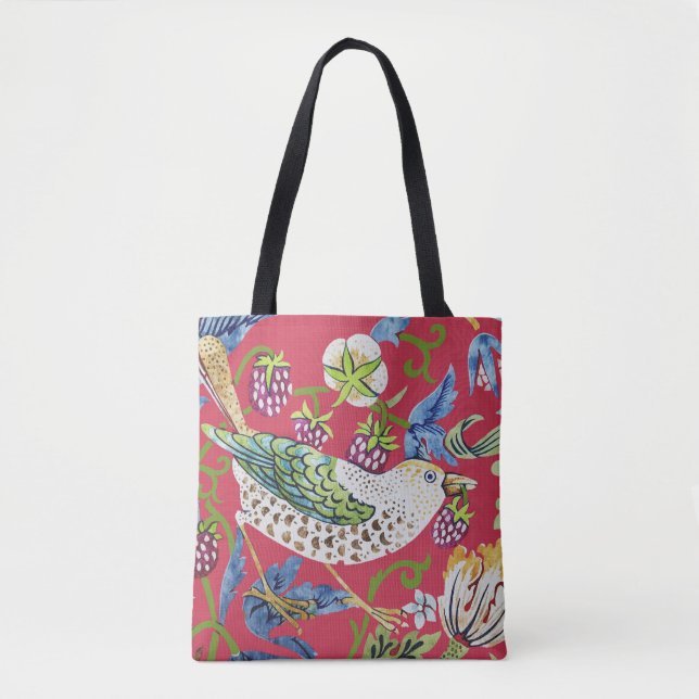 Strawberry Thief William Morris Tote Bag (Front)