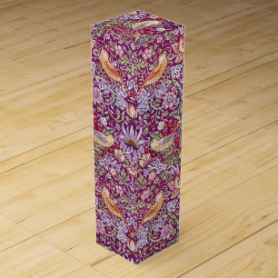 Strawberry Thief, William Morris Wine Box