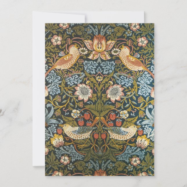 Strawberry Thieves by William Morris, Vintage Art (Front)