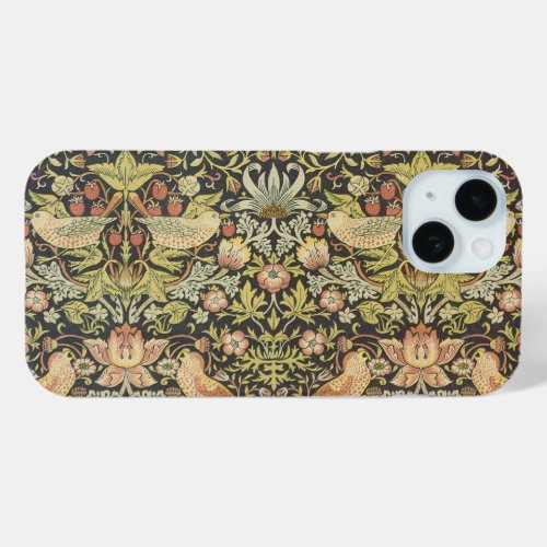 Strawberry Thieves by William Morris Vintage Art iPhone 15 Case