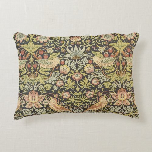 Strawberry Thieves by William Morris Vintage Art Decorative Pillow