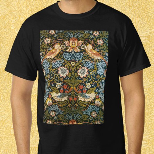 Strawberry Thieves by William Morris Vintage Art T_Shirt