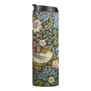 Strawberry Thieves by William Morris, Vintage Art Thermal Tumbler