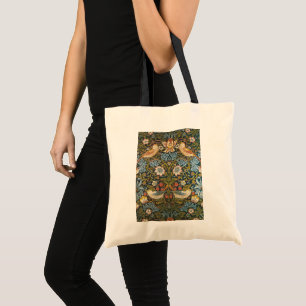 Strawberry Thieves by William Morris, Vintage Art Tote Bag