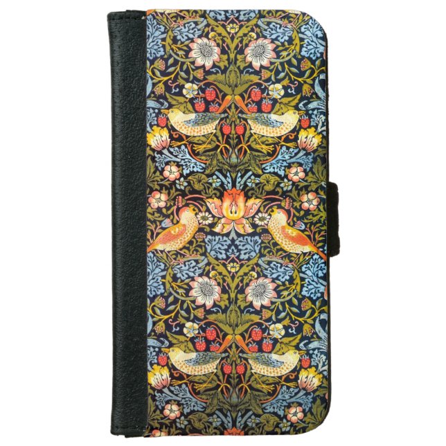 Strawberry Thieves iPhone 6/6S Wallet Case (Front)