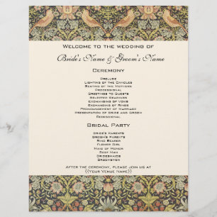 Strawberry Thieves Vintage Wedding Set