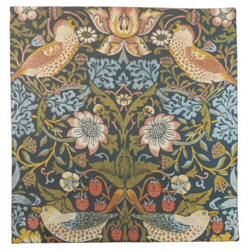 Strawberry Thieves William Morris Antique Pattern Cloth Napkin