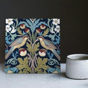 Strawberry Thieves William Morris Art Nouveau Cera Ceramic Tile