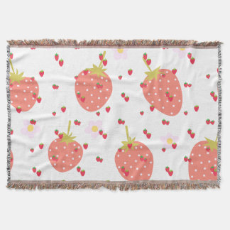 strawberry throw blanket