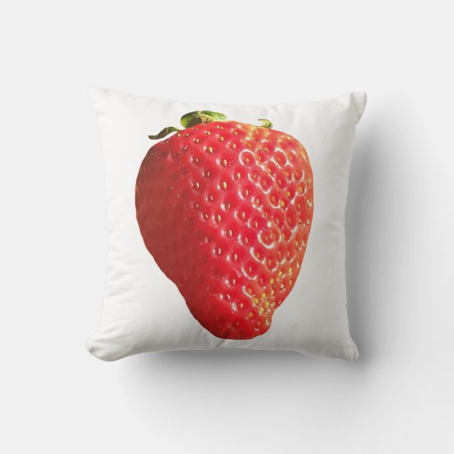 Strawberry Throw Pillow (Front)