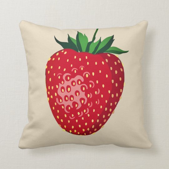 Strawberry Throw Pillow | Zazzle.com