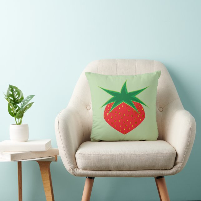 Strawberry Throw Pillow (Chair)
