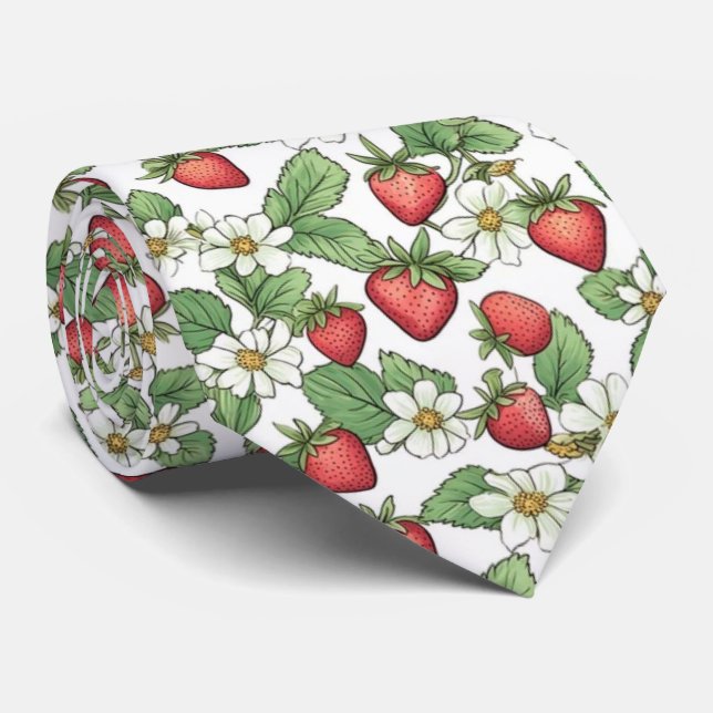 Strawberry Tie (Rolled)