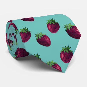 Strawberry Tie by SayItNow at Zazzle