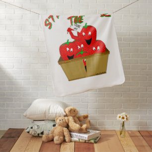 Strawberry Time! Baby Blanket