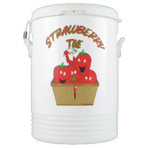 Strawberry Time! Beverage Cooler