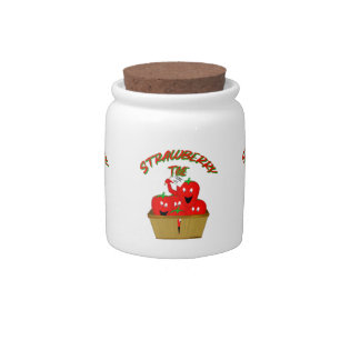 Strawberry Time! Candy Jar