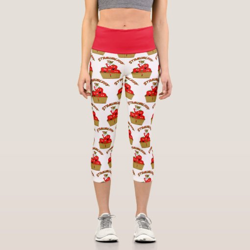 Vintage Berries - Casual Capri Leggings main image 0