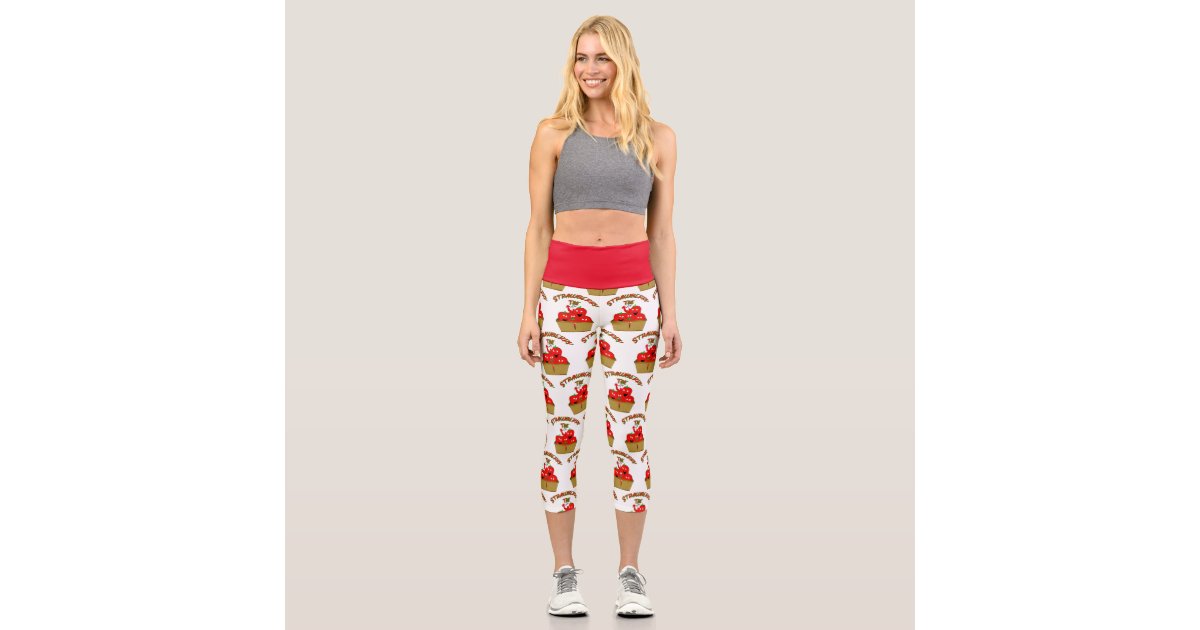 Vintage Berries - Casual Capri Leggings main image 1