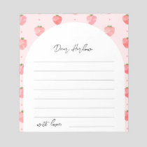 Strawberry Time Capsule Notepad