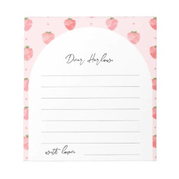 Strawberry Time Capsule Notepad