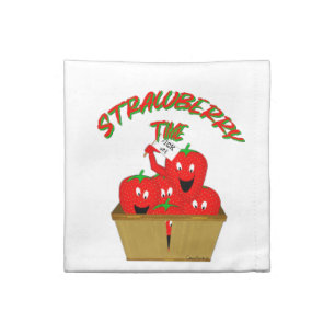 Strawberry Time! Cloth Napkin