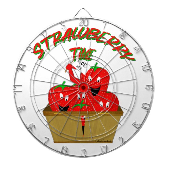 Strawberry Time! Dart Board (Front)