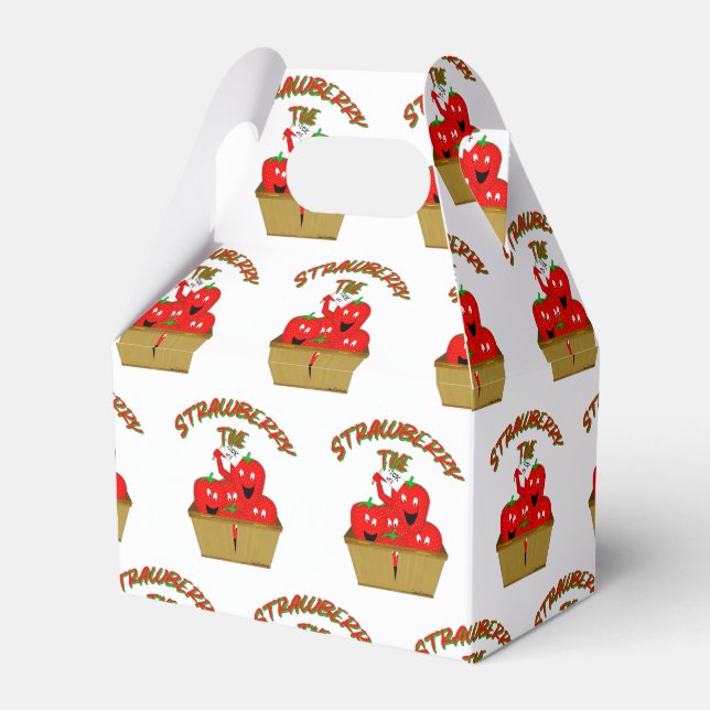 Strawberry Time! Favor Boxes (Front Side)