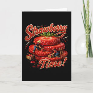 Strawberry Time! Holiday Card