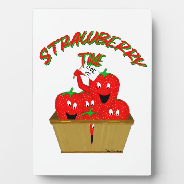 Strawberry Time! Plaque (Front)