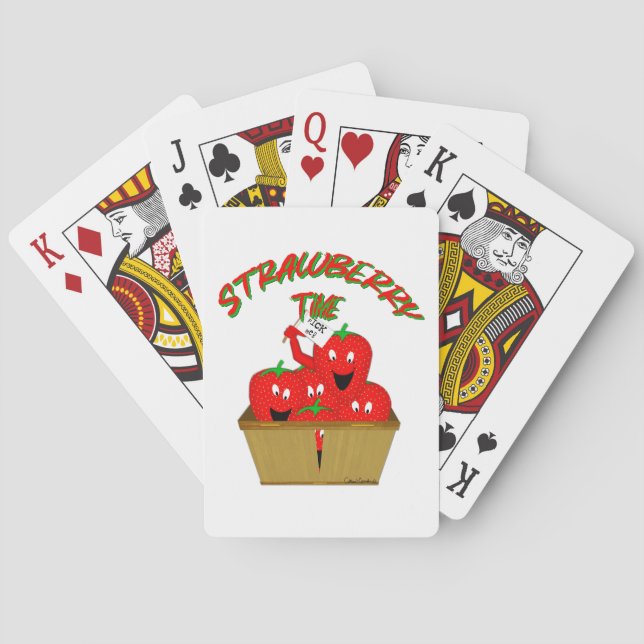 Strawberry Time! Poker Cards (Back)