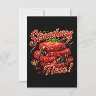 Strawberry Time! Thank You Card